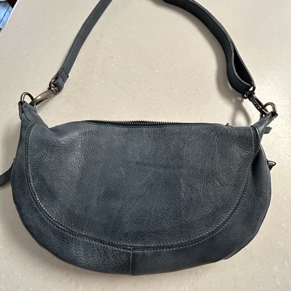 Latico Blue Crossbody Bag with Adjustable Strap